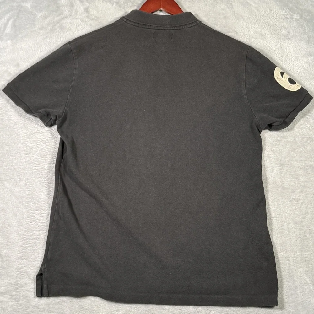 Polo Jeans Company Ralph Lauren‎ Polo Shirt Mens L Black 67 Shield Crest Vintage
